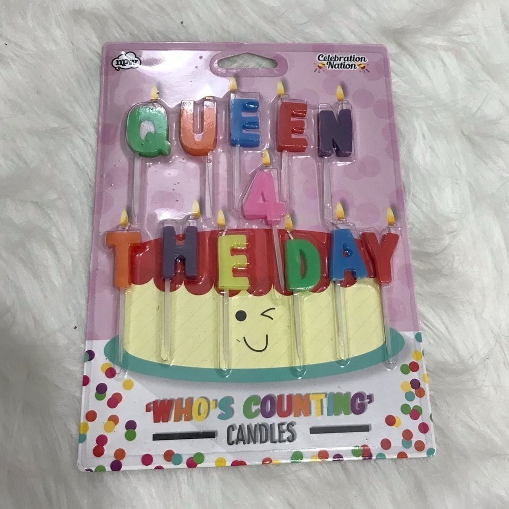 Queen 4 The Day Birthday Candles NWT Who’s Counting - Picture 4 of 6
